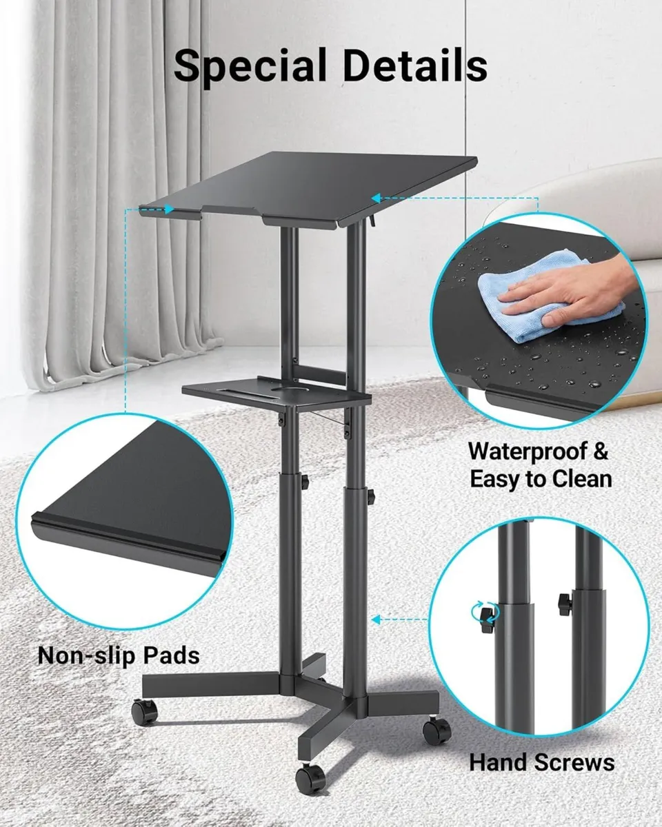 Mobile Laptop Desk 60 X 40CM Height - Image 3