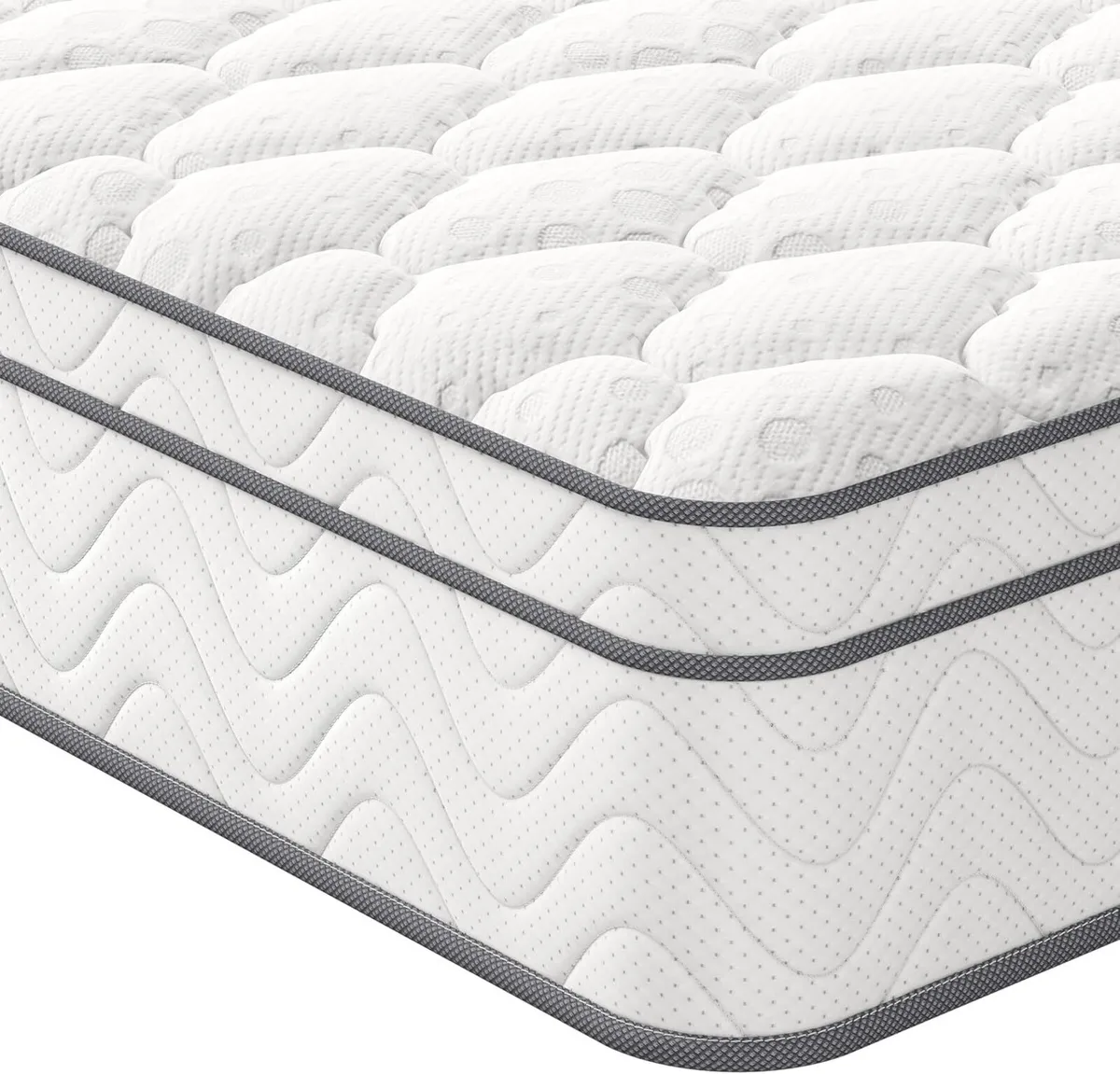 Mattress Hybrid Medium Firm Memory Foam Pocket - Image 1