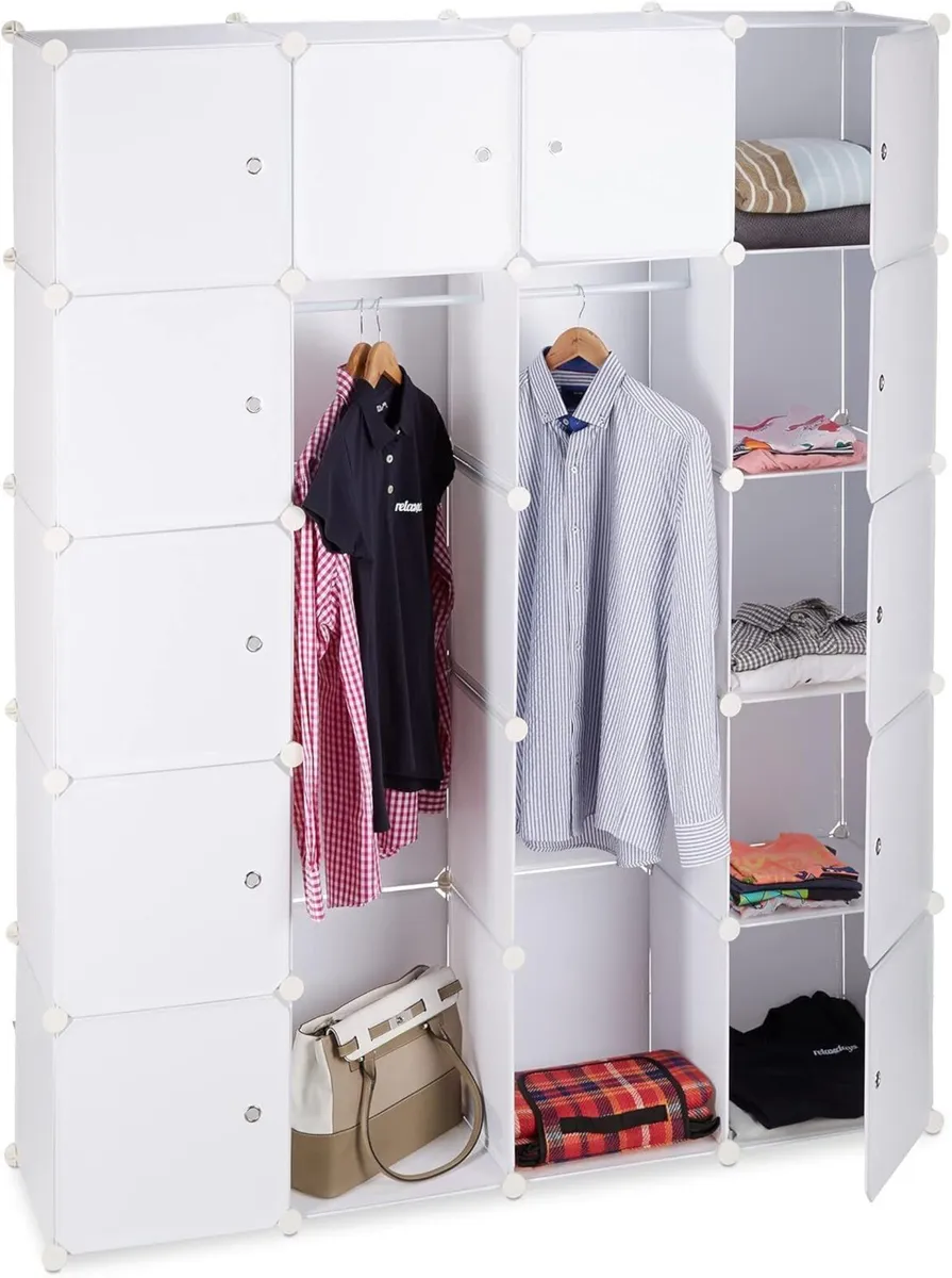 14-Compartment Shelving Unit Wardrobe Modular - Image 1