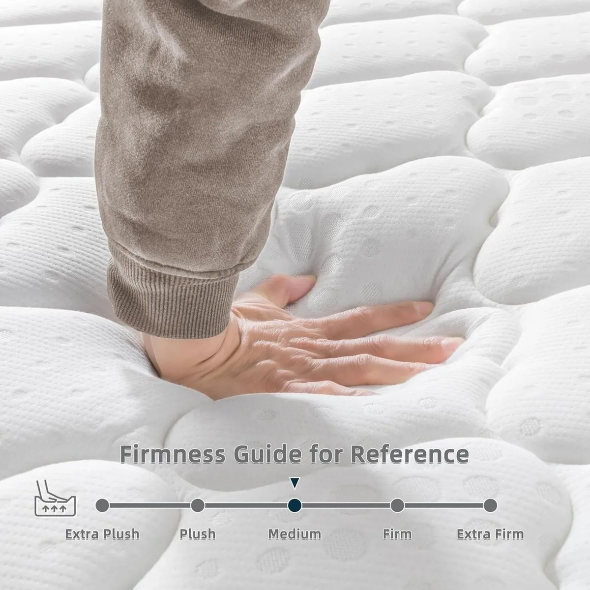 Mattress Hybrid Medium Firm Memory Foam Pocket - Image 3