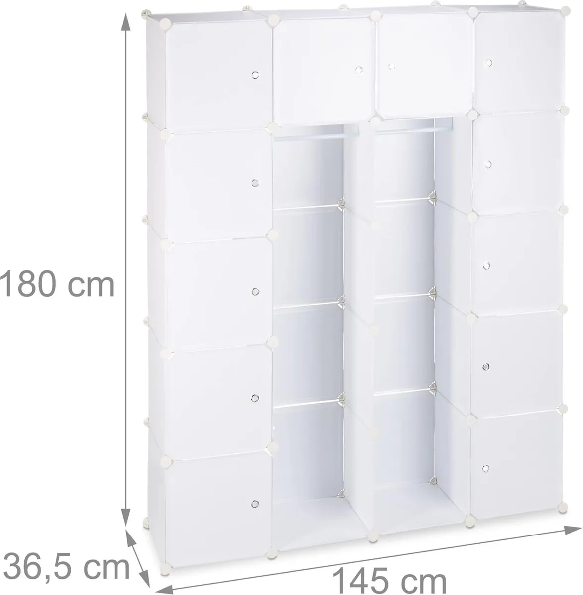 14-Compartment Shelving Unit Wardrobe Modular - Image 4
