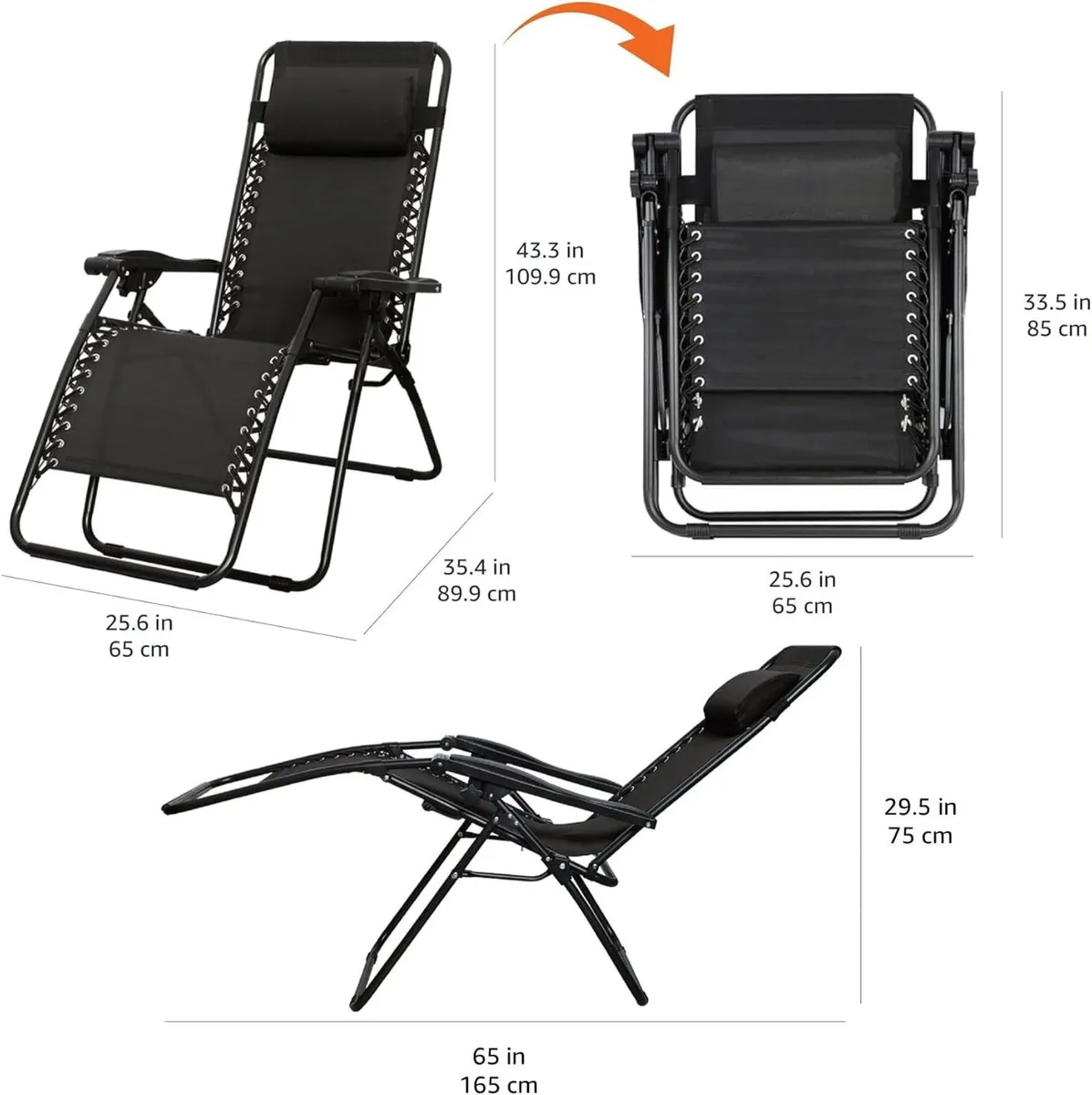 Zero Gravity Chair with Side Table for Relaxing - Image 3