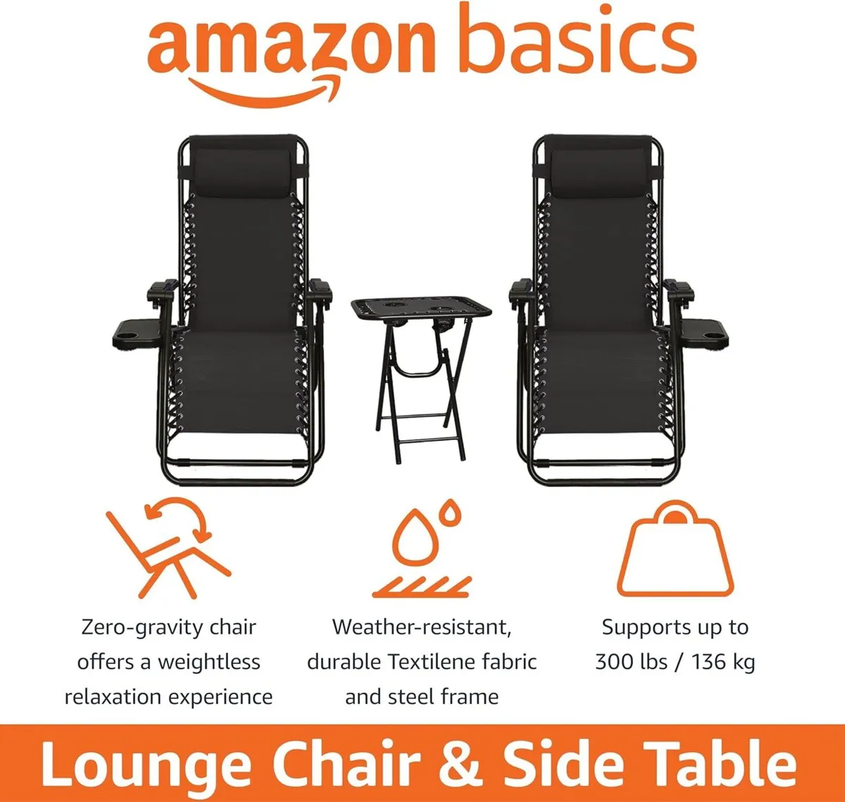 Zero Gravity Chair with Side Table for Relaxing - Image 4