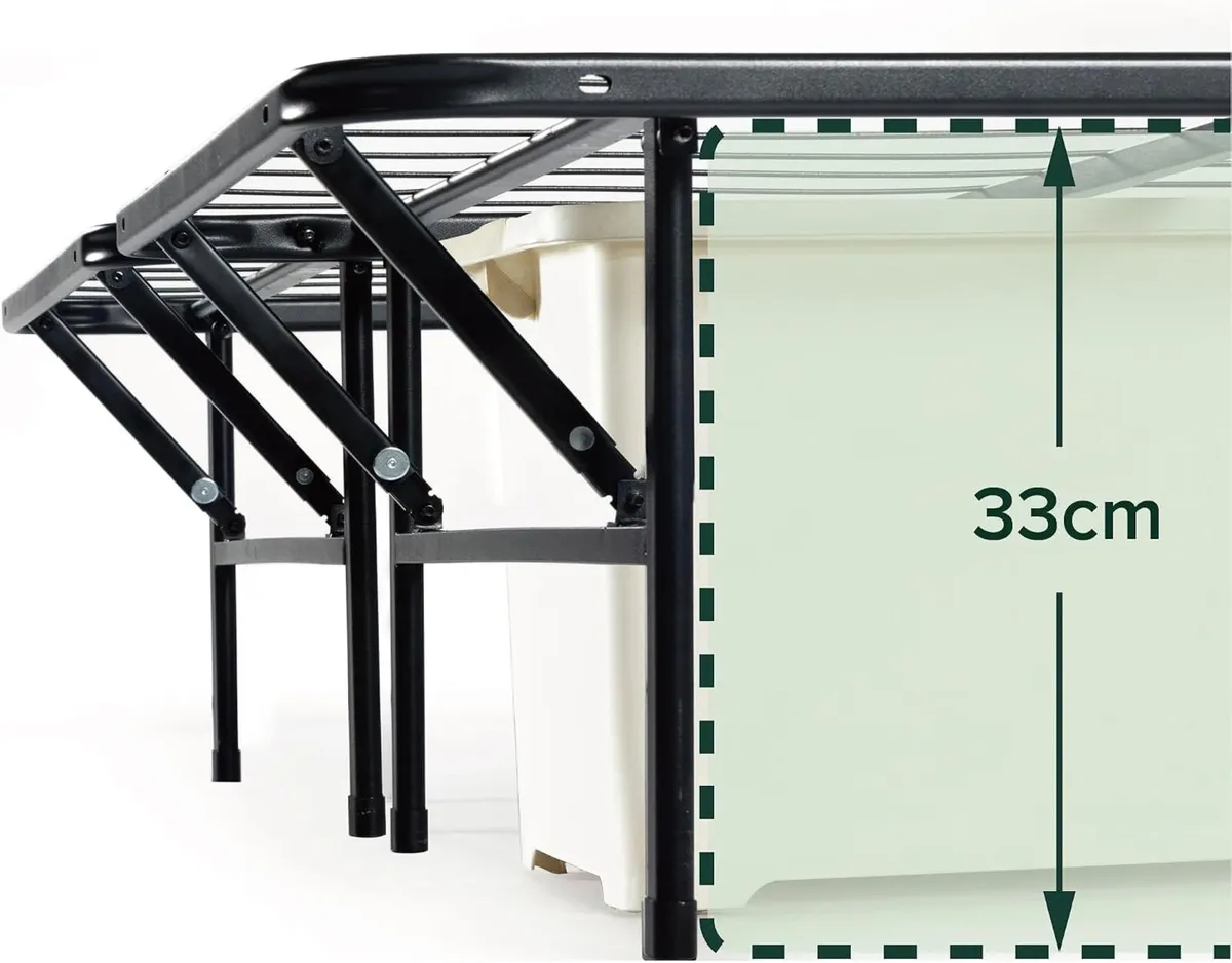 Shawn Smartbase Folding Guest Bed Frame Space - Image 2