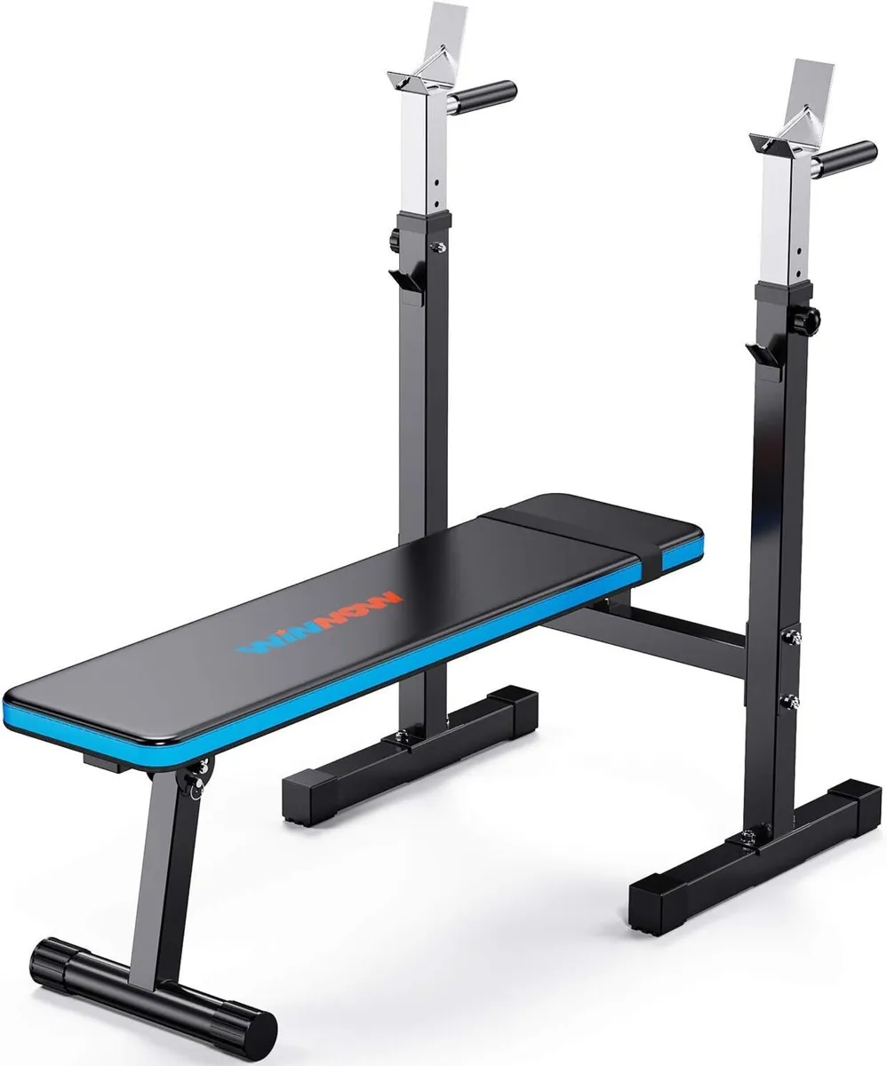 Adjustable Weight Bench with Dip Station Folding - Image 1
