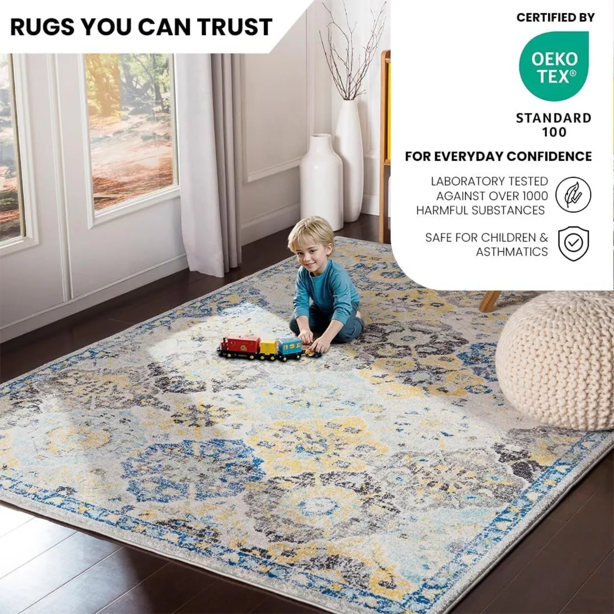 Vintage Rug Runner Rugs Living Room - Image 4