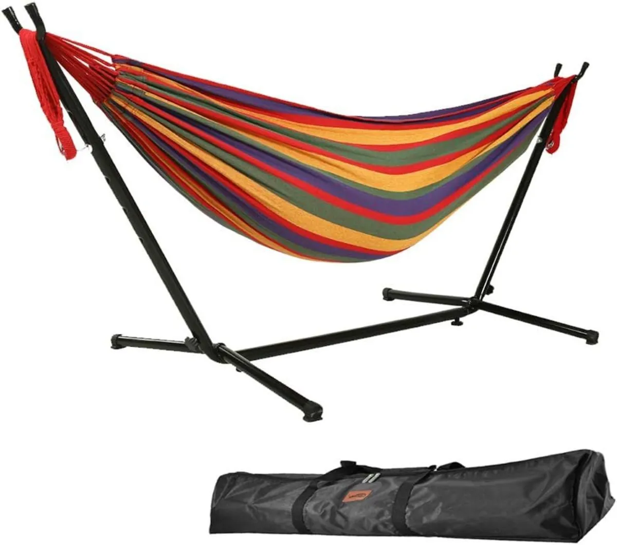 9FT Double Hammock with Detachable Stand 550 Lbs - Image 1