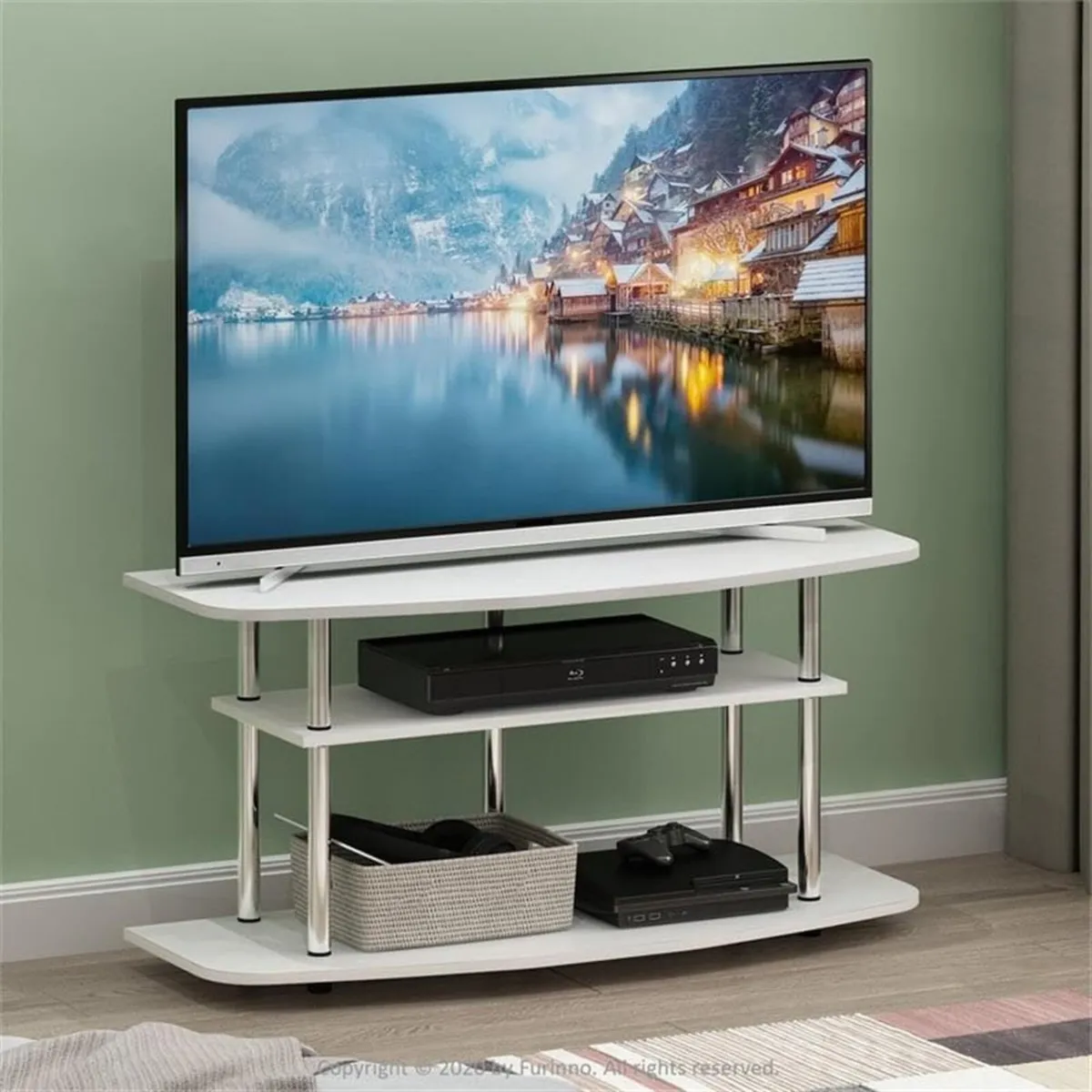 TV Stand 3-Tier Entertainment Centre Console - Image 2