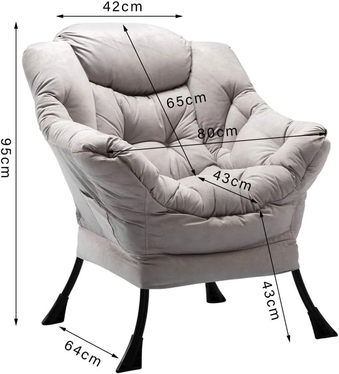 Armchair Comfy Arm Chair Living Room Bedroom - Image 3