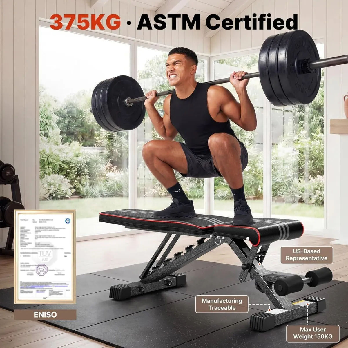 Adjustable Weight Bench for Home Gym - Image 2