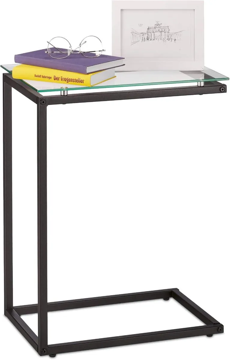 Side Table C-Shape Industrial Design - Image 1