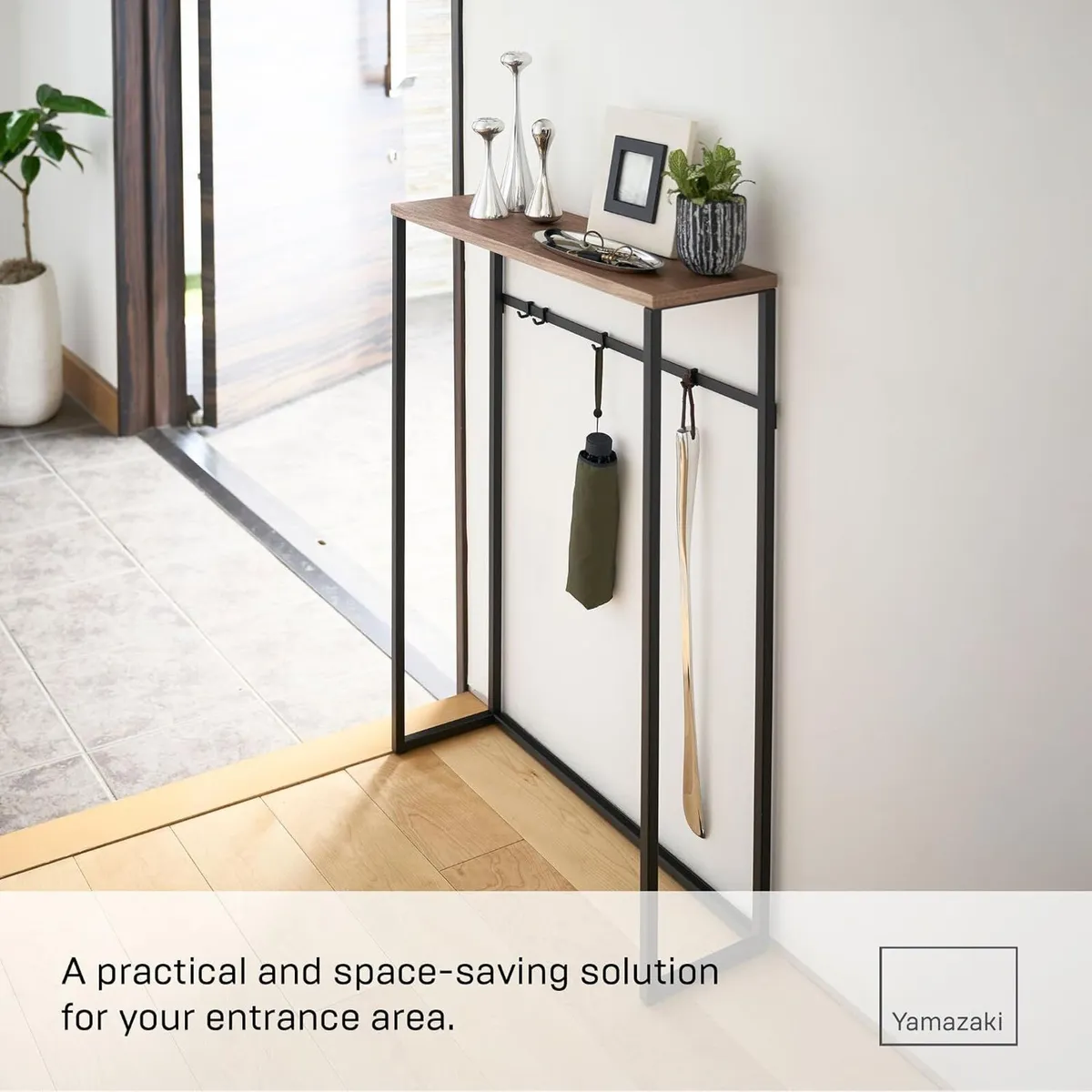 Console Table Steel Wood Incl. 4 Hooks - Image 4