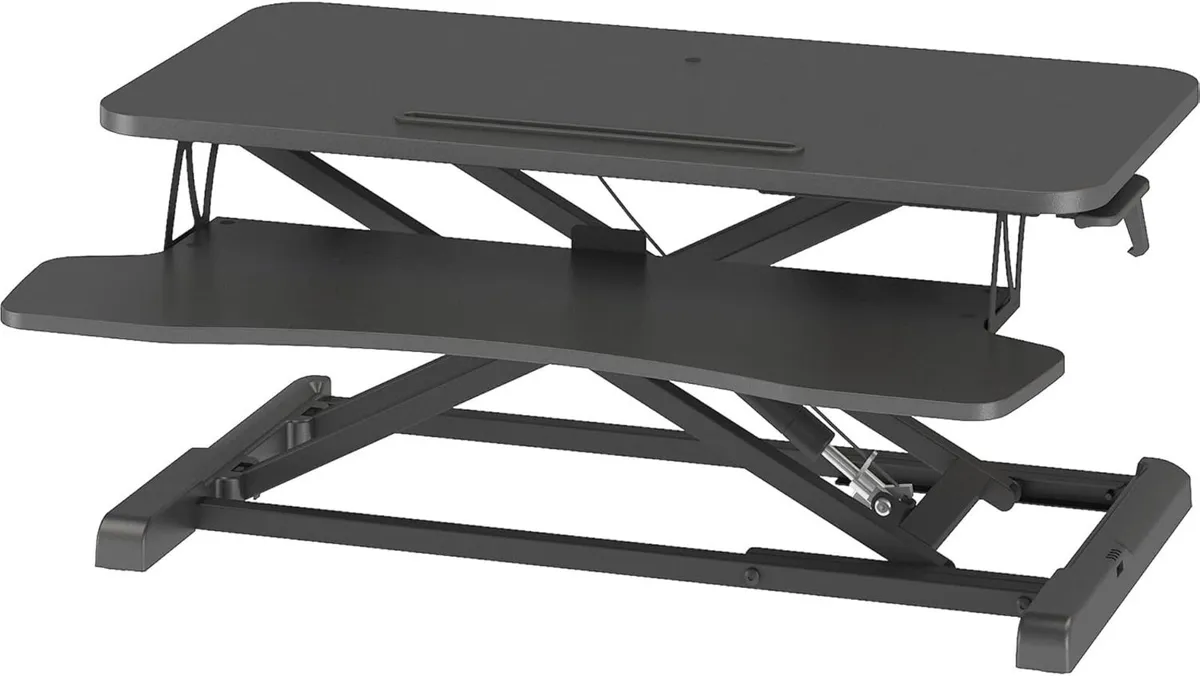 80CM Standing Desk Converter Dual-Tier Height - Image 1