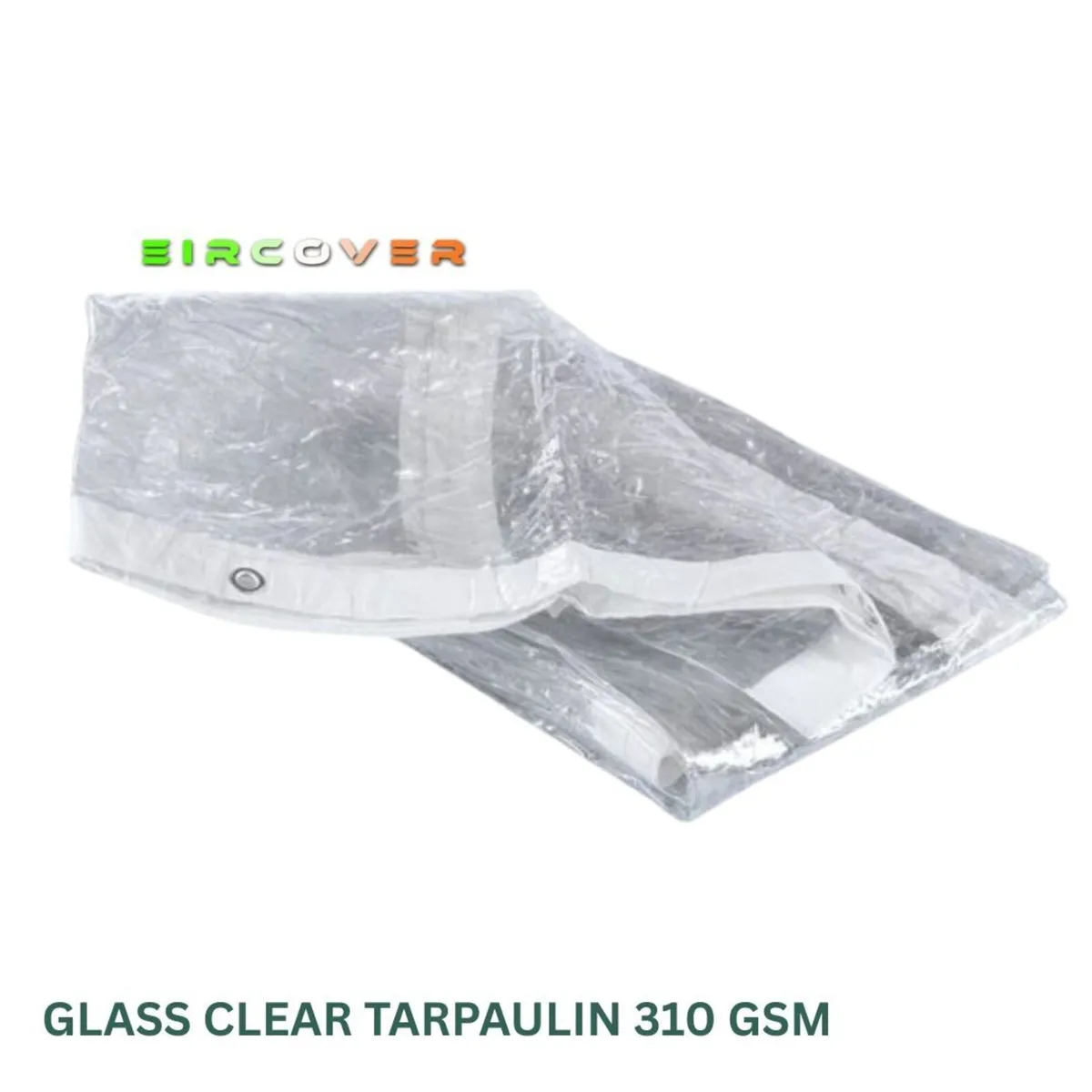 Glass Clear Tarpaulin 2m x 6m (6'6''-20') 310 gsm - Image 1