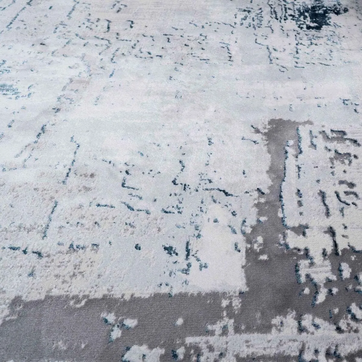 Designer Abstract Painterly Living Room Rug Dense - Image 3