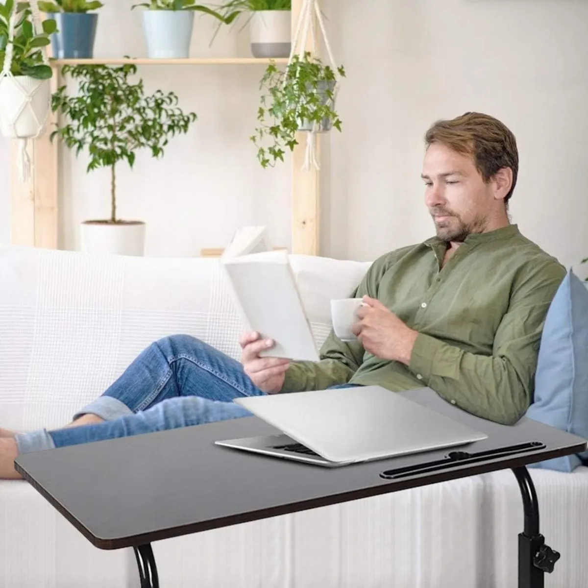 Adjustable Movable Wooden Laptop Table 71.5 - Image 4