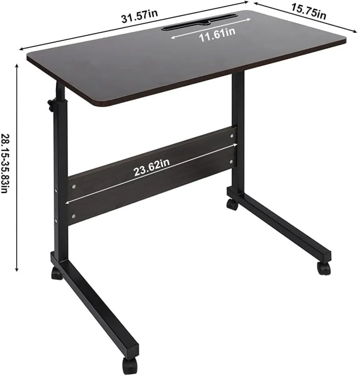 Adjustable Movable Wooden Laptop Table 71.5 - Image 3