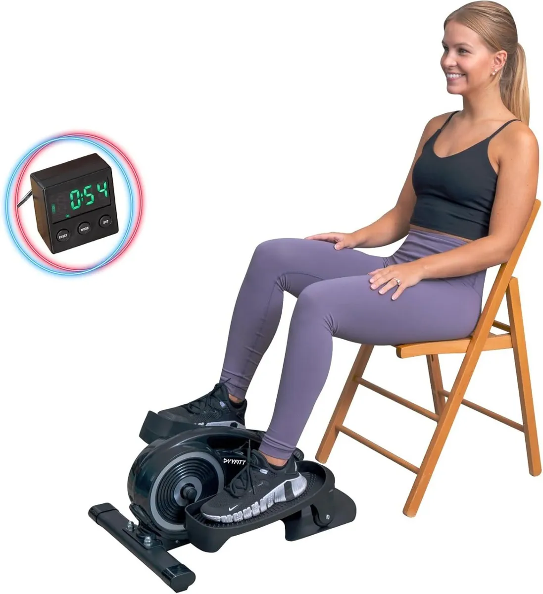 Under Desk Elliptical Machine W Luminous Digits - Image 2