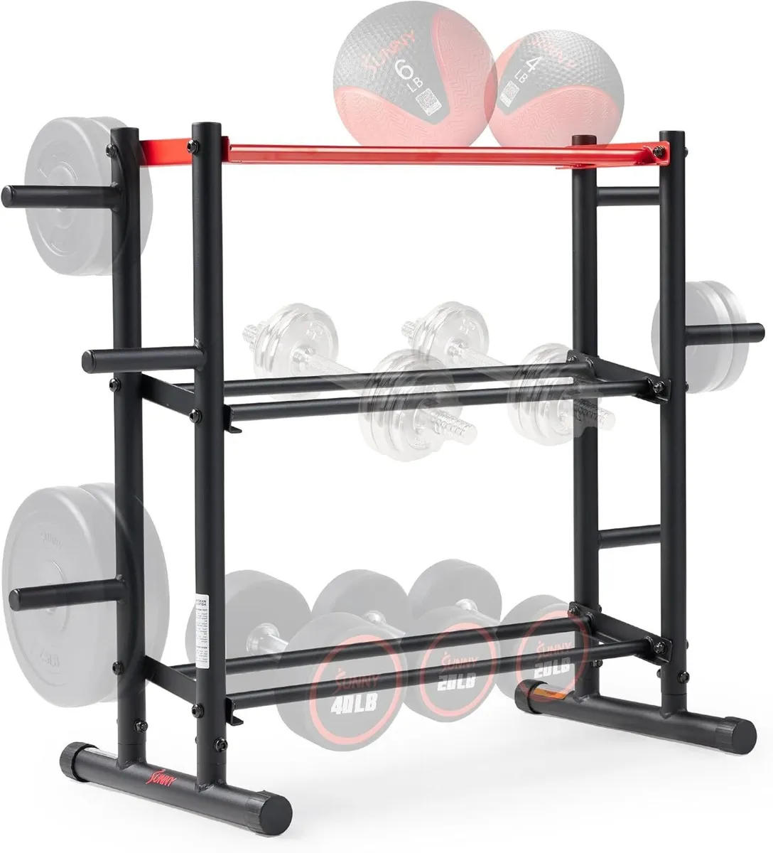 Home Gym Weight Storage Rack Stand Organiser High - Image 1