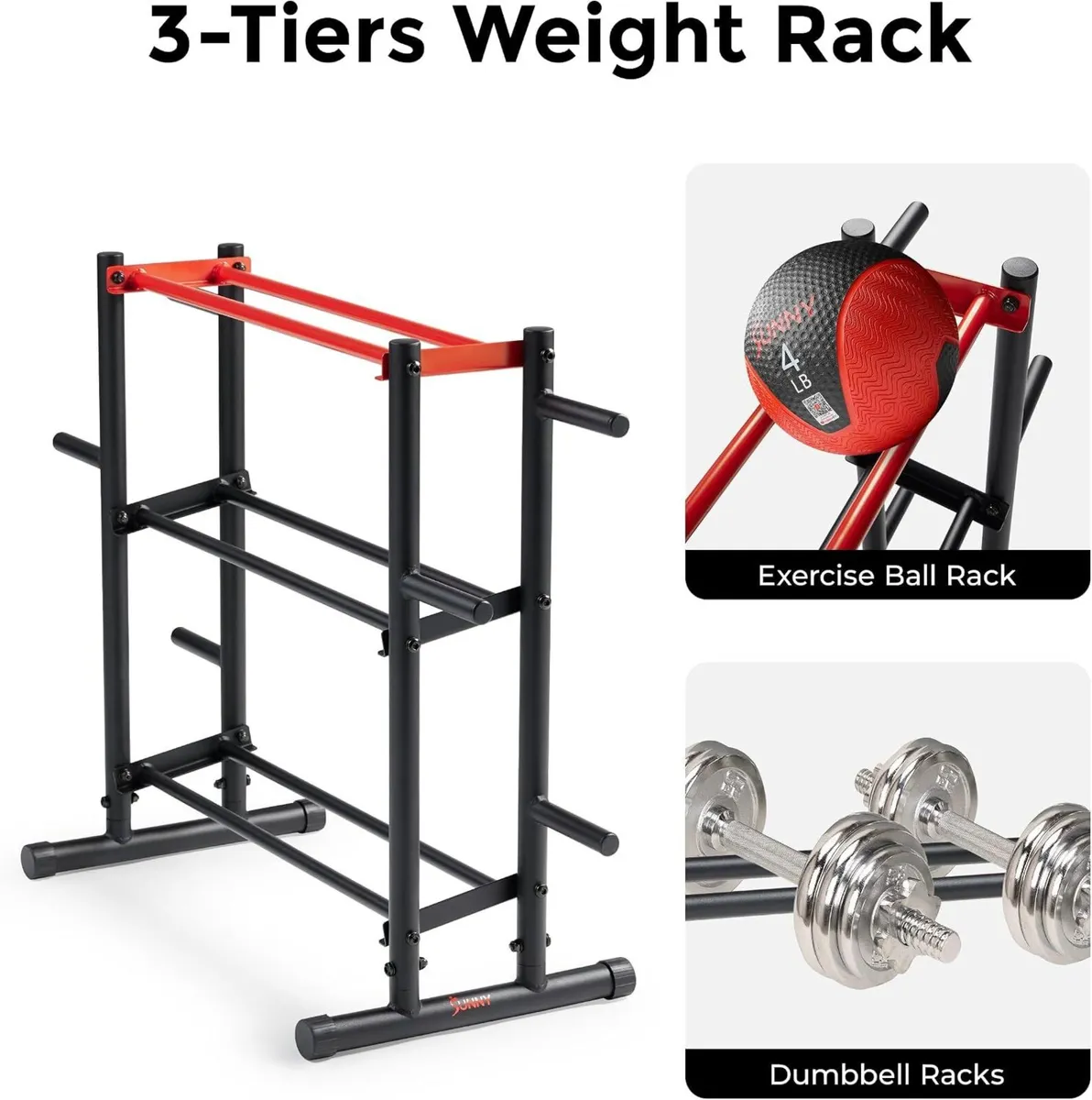 Home Gym Weight Storage Rack Stand Organiser High - Image 4