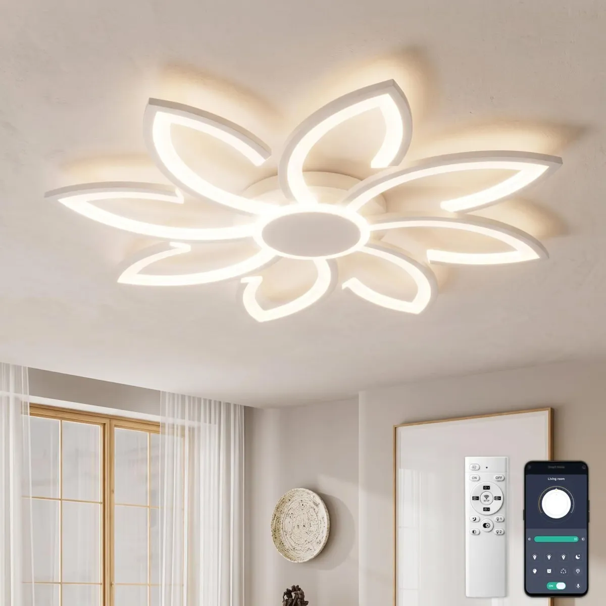 LED Ceiling Light with Remote Control 31.5" - Image 1