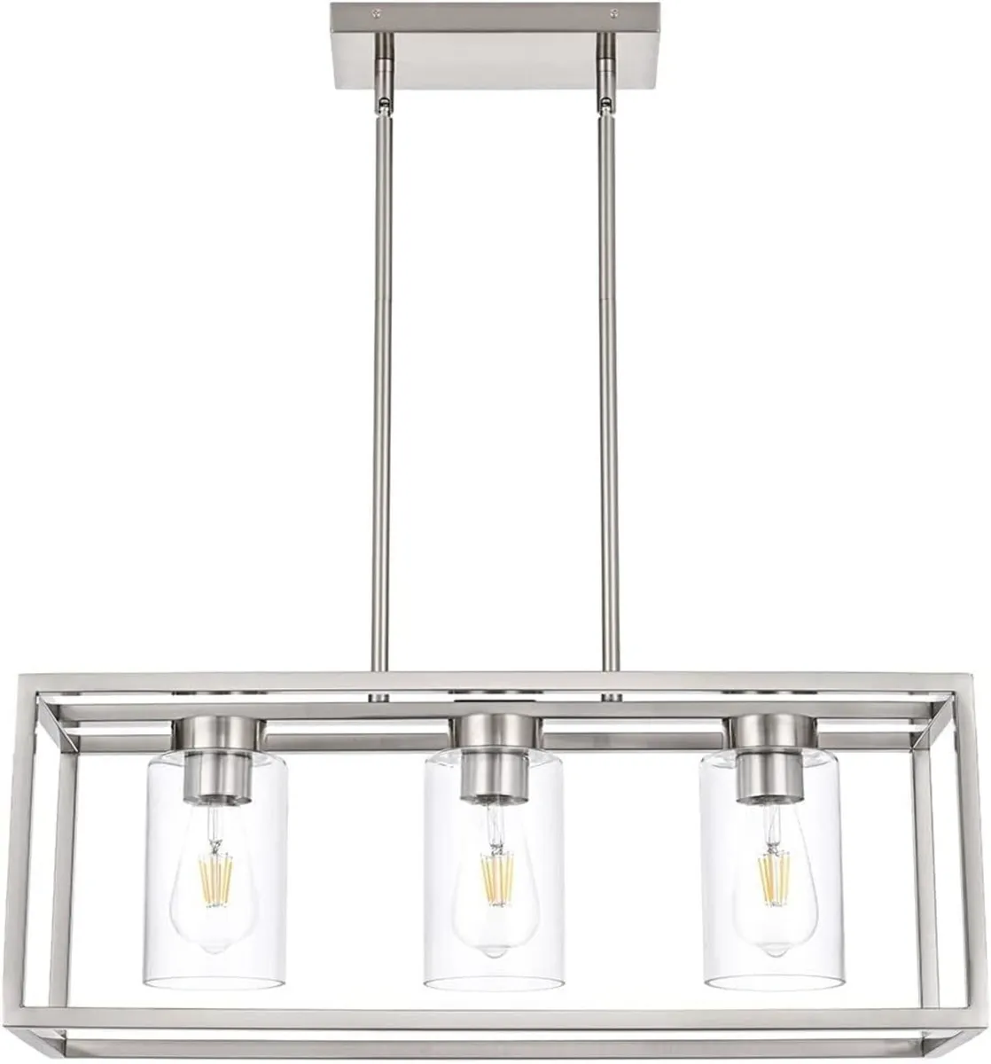 Farmhouse Chandeliers for Kitchen Island Brushed - Image 2