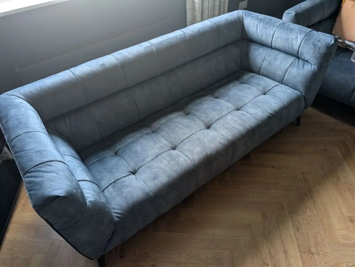 Navy Velvet Sofas - Image 2