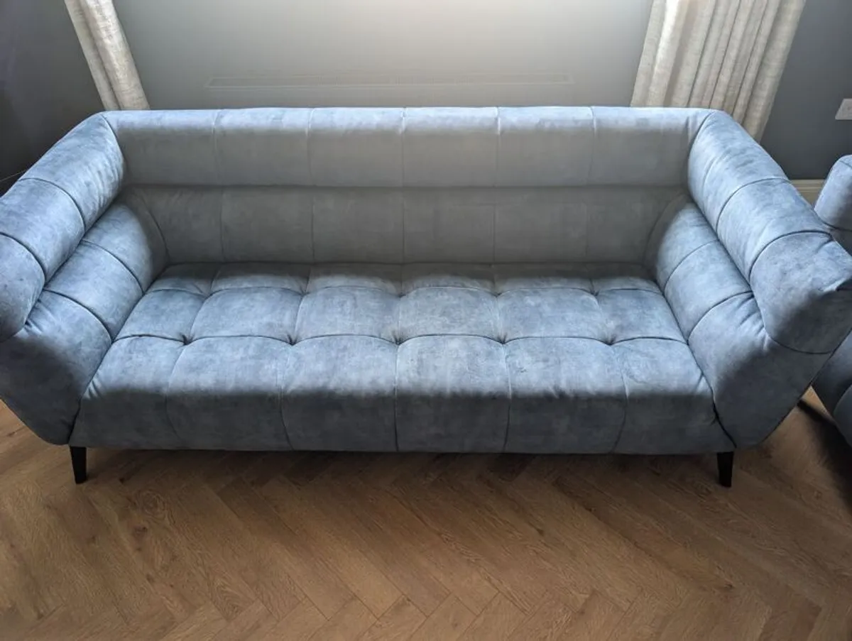 Navy Velvet Sofas - Image 3
