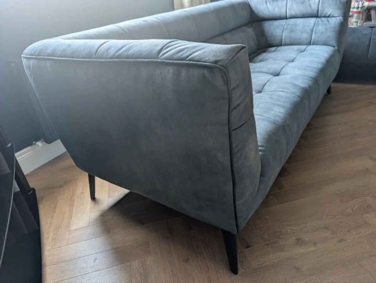 Navy Velvet Sofas - Image 4