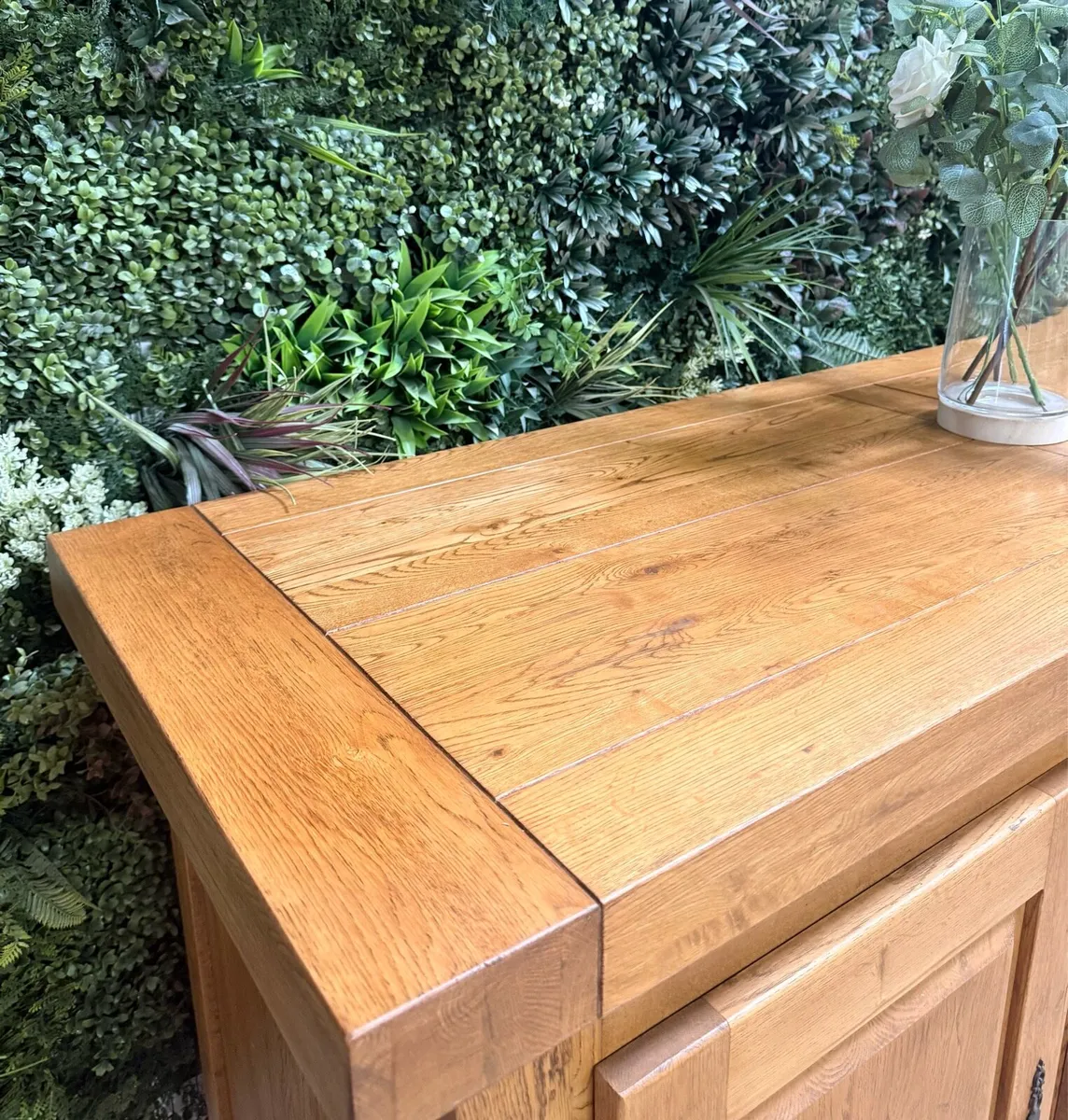Athens solid oak sideboard - Image 3