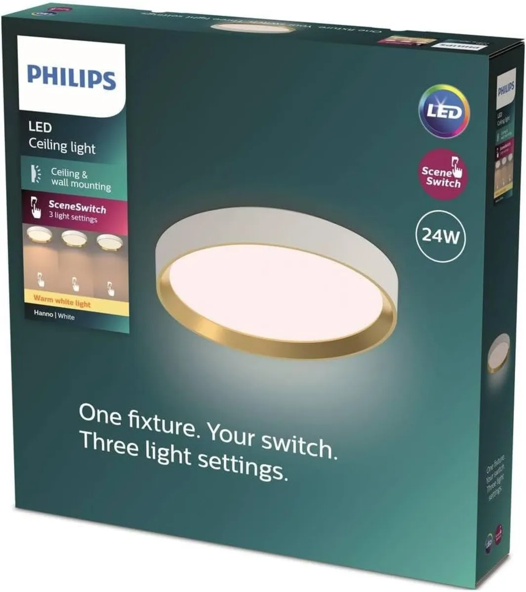Hanno Ceiling Sceneswitch Round 24W 2700lm 2700K - Image 2