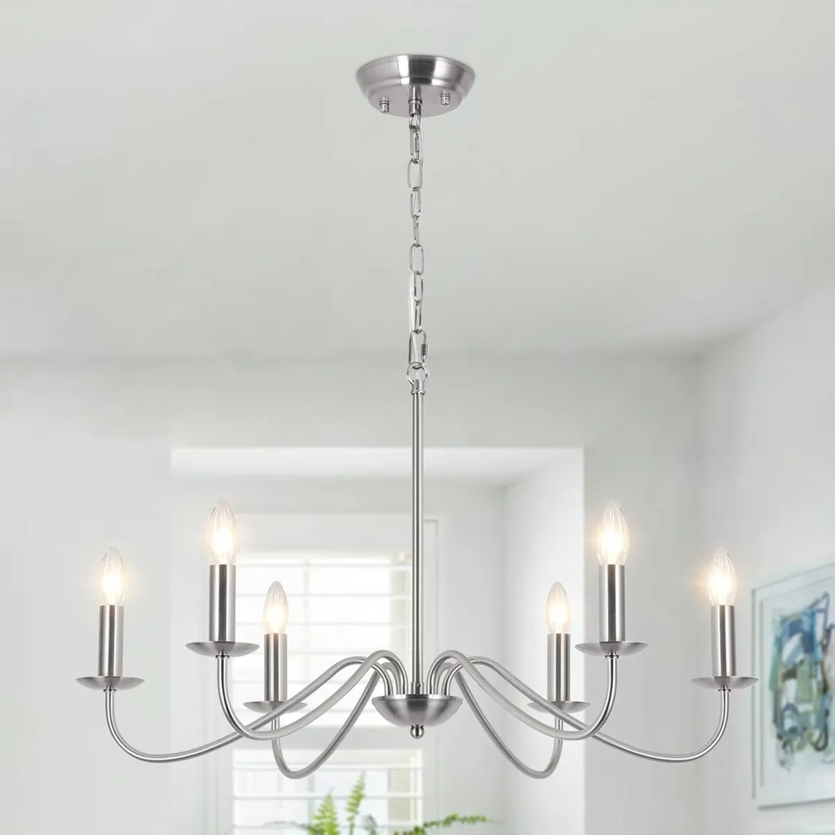 Chandelier 8 Lights Vintage Chandeliers Ceiling - Image 1