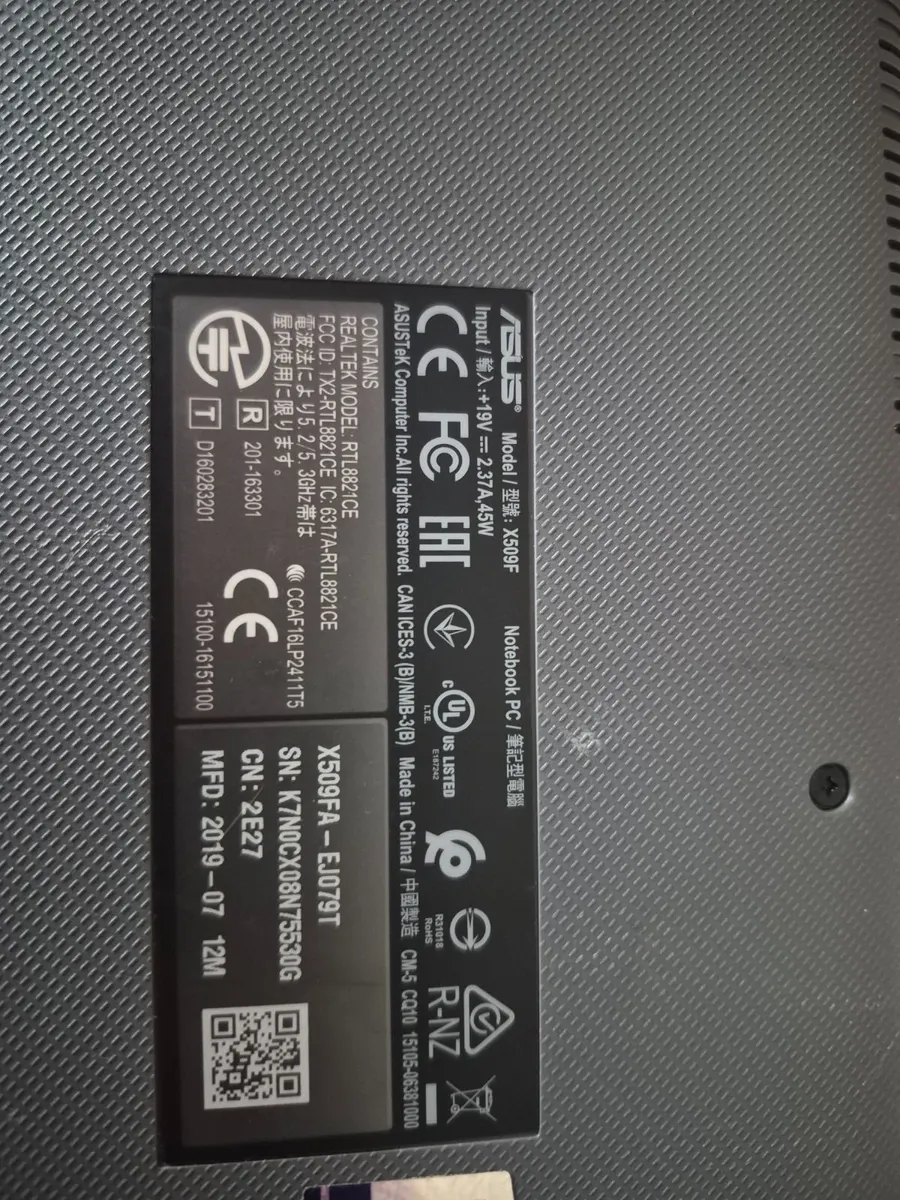 Asus x509fa Laptop - Image 1