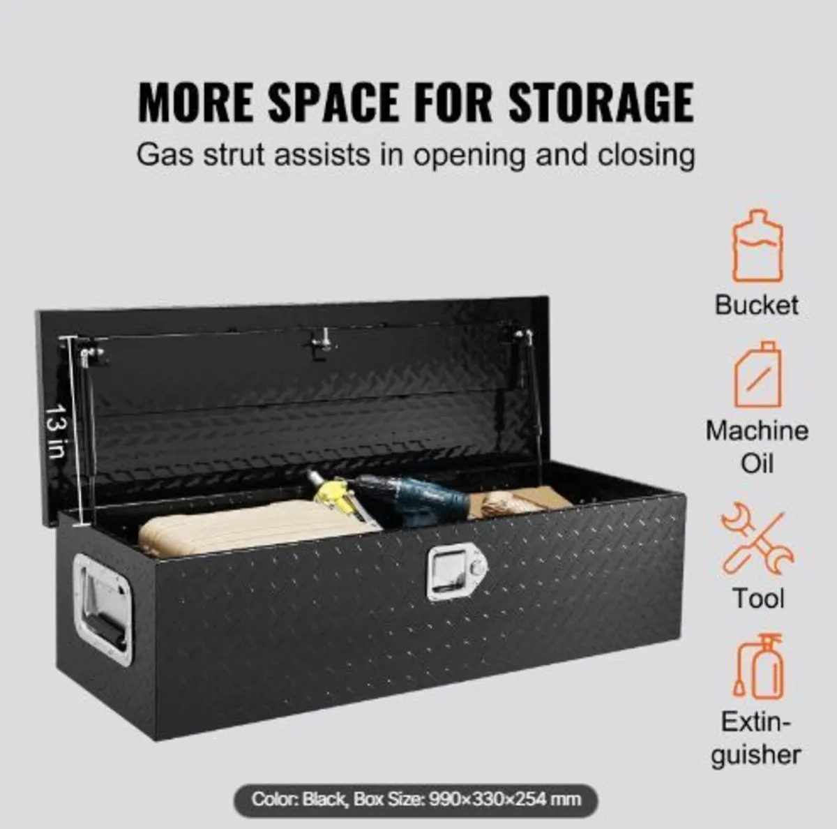 Heavy Duty Aluminum Truck Bed Tool Box - Image 1