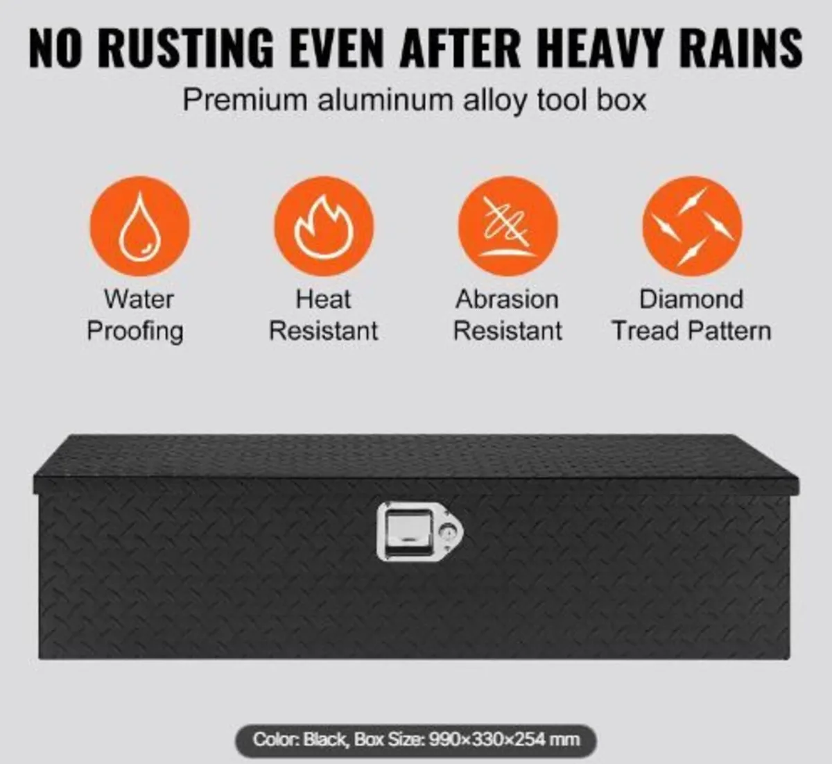 Heavy Duty Aluminum Truck Bed Tool Box - Image 2