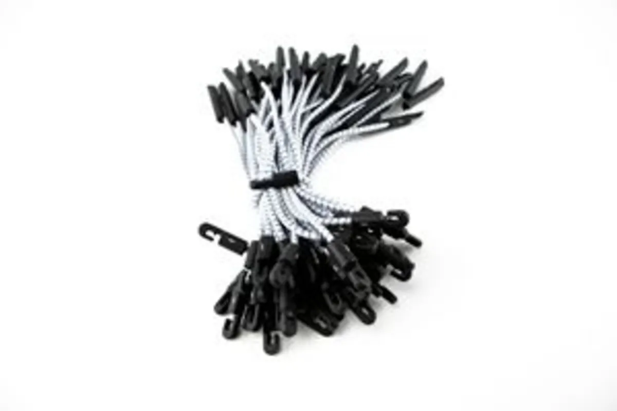 Elastic shock cord tie 30 cm (25 pk ) - Image 1