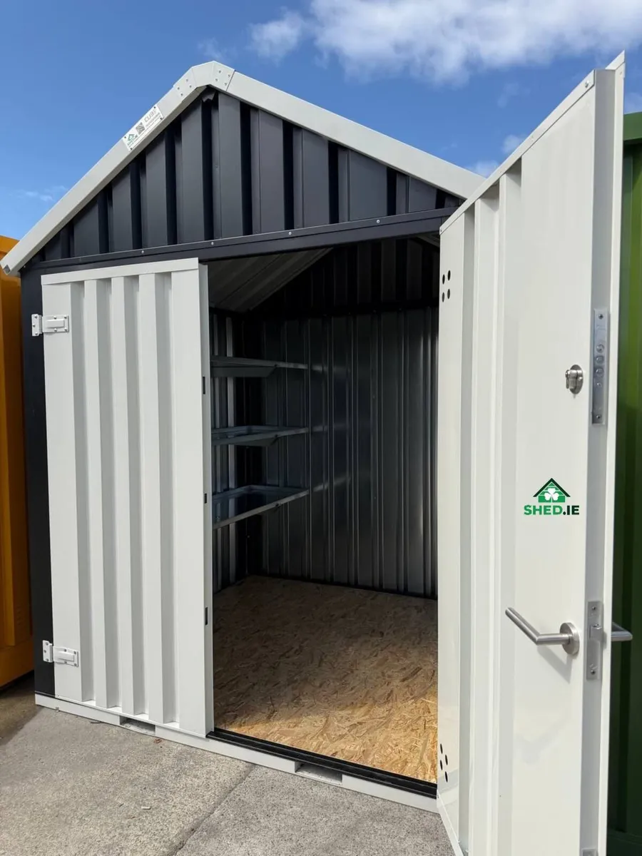 Steel shed including self foundation - 2m × 2m - Image 4