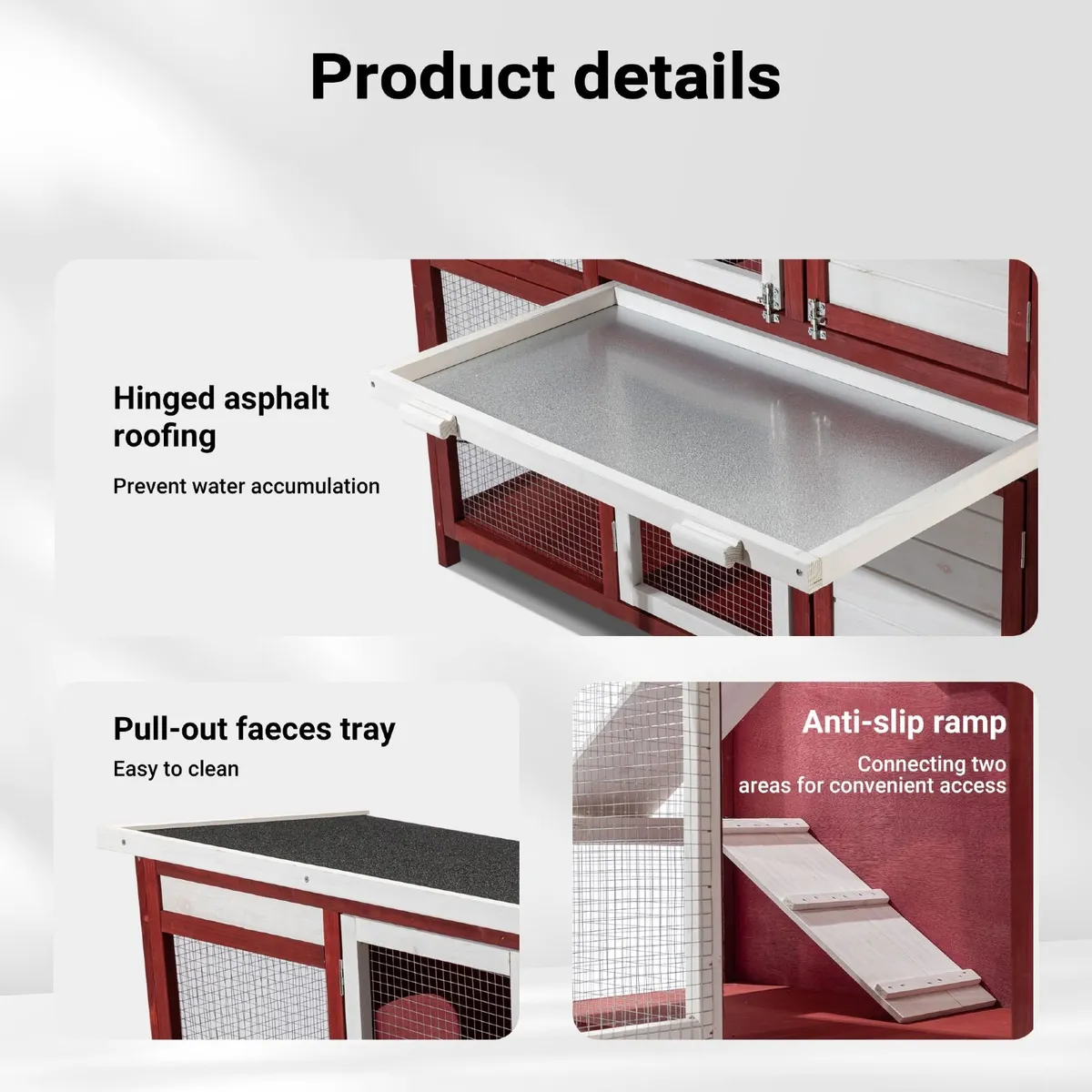 Rabbit Hutch Barn Two Level Free Delivery - Image 4