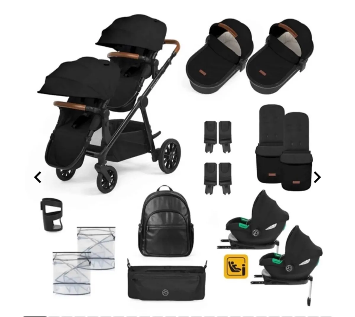 ickle bubba virgo twin 18 piece travel system - Image 1