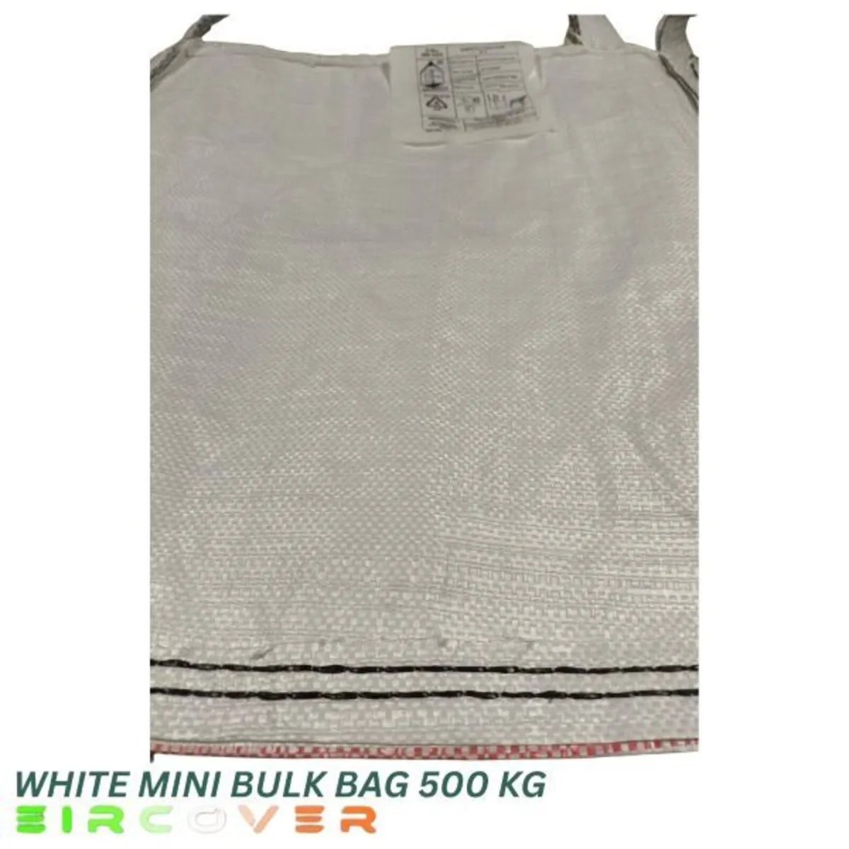 Mini Bulk bag white 50cm x 50cm x 50cm single trip - Image 2