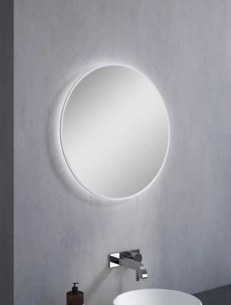 Gaulden Round Lighted Wall Mounted Bathroom Mirror - Image 3