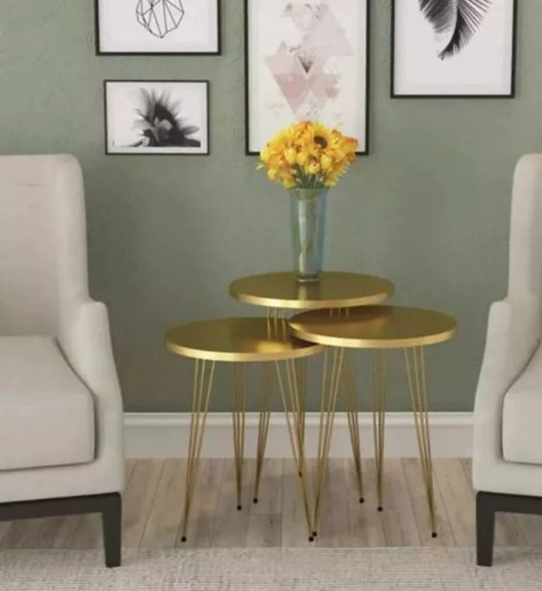Simard 3 Piece Nest of Tables - Image 1