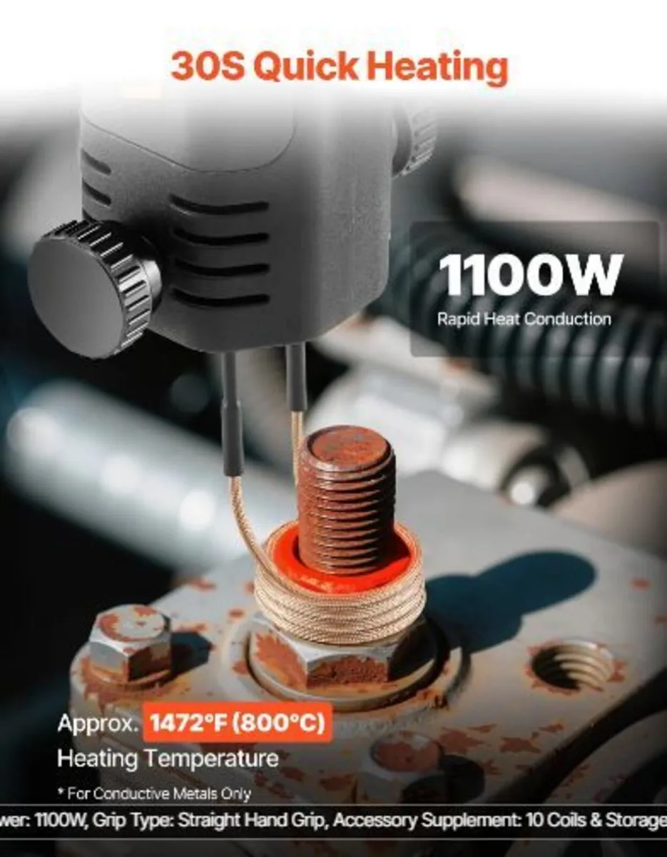 Induction Heater Bolt Removal, 1100W 230V - Image 2