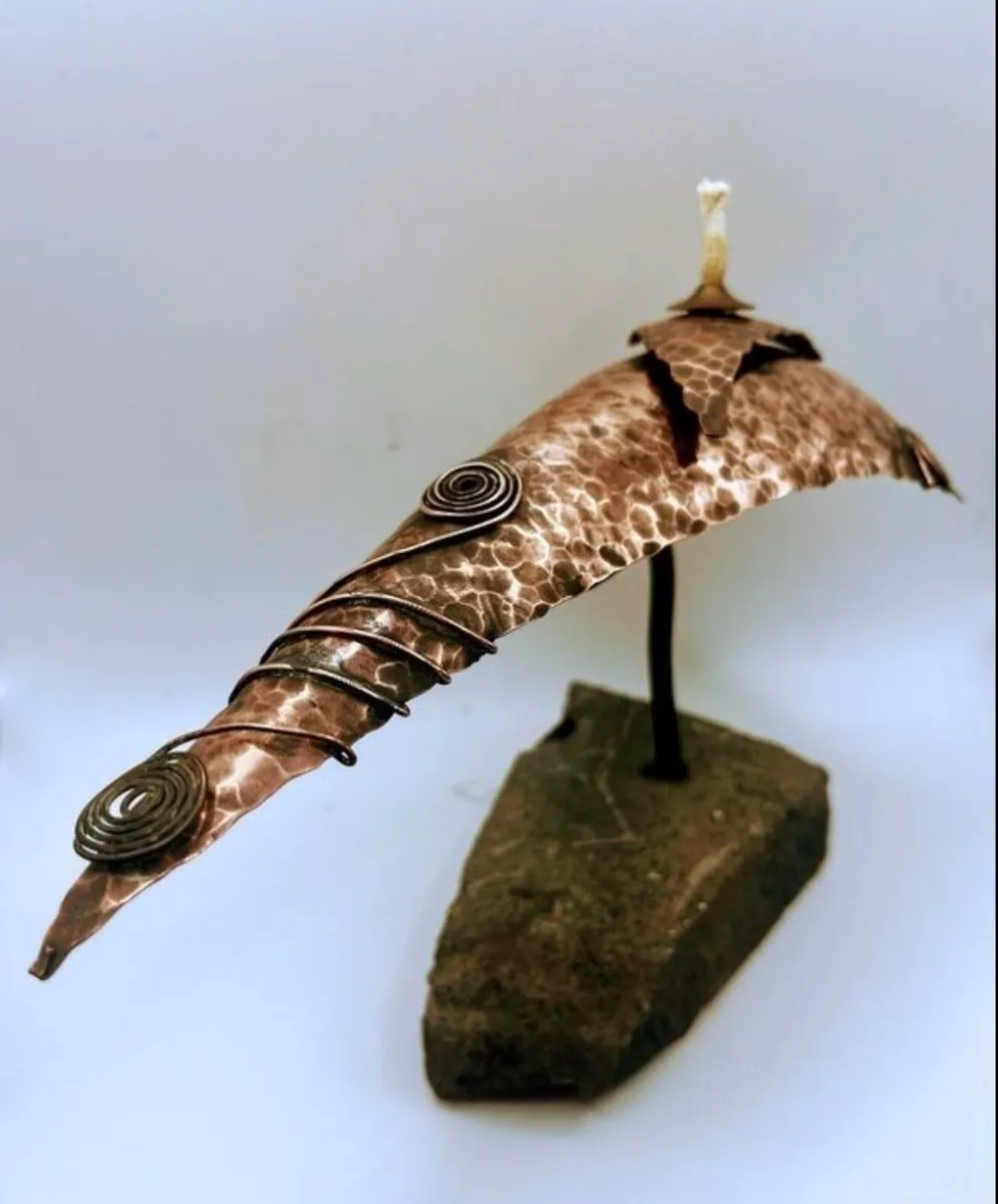 Hand crafted studio copper sculpture - Image 1