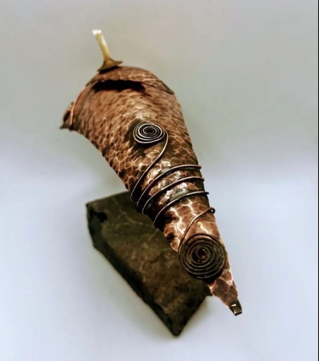 Hand crafted studio copper sculpture - Image 3