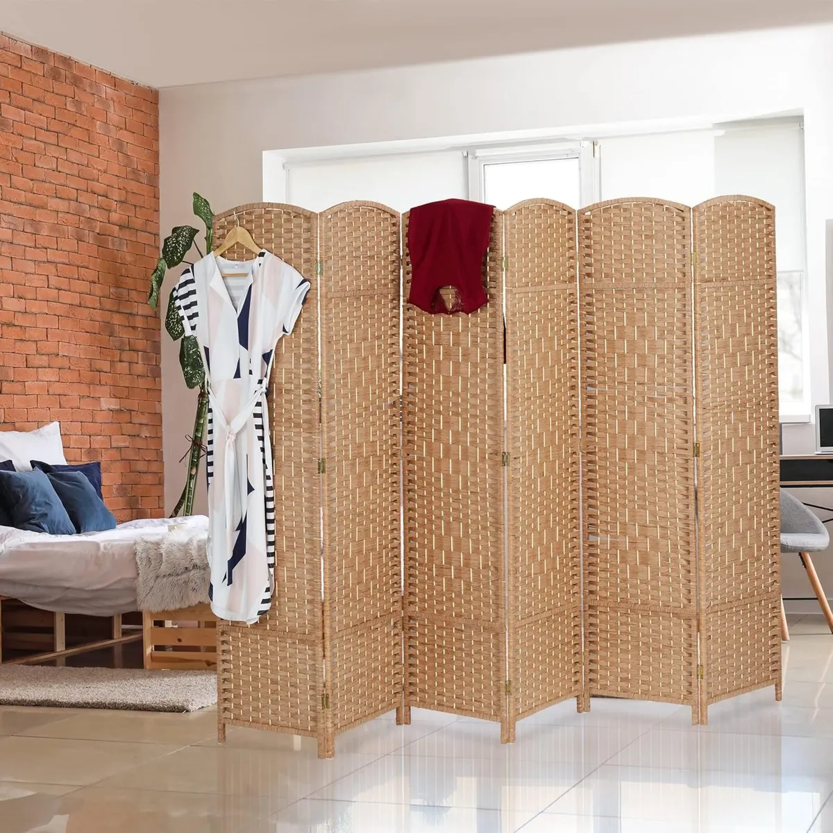 6-Piece Folding Room Divider .. Free Delivery - Image 4