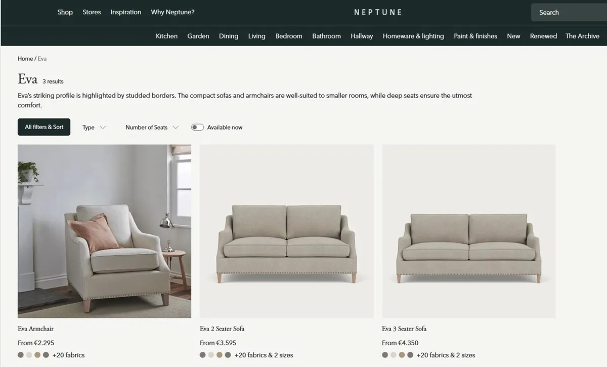 Neptune Eva Sofas - Image 1