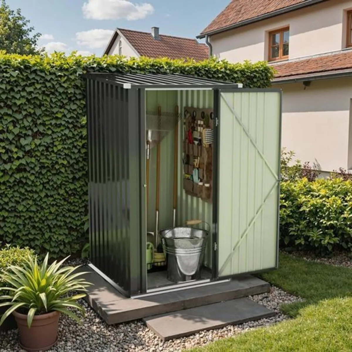 Metal Shed 3 x 3ft Small Tool Shed - Image 3