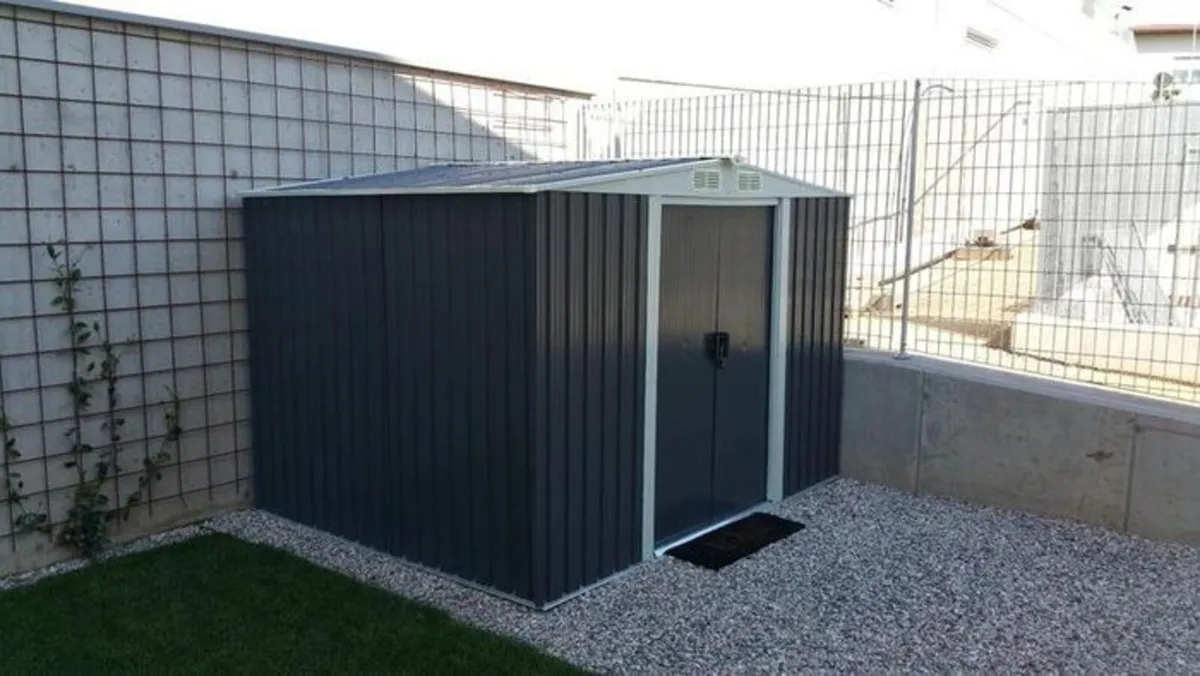 Metal Garden Shed with metal Foundation 8.5 x 6.7 - Image 1