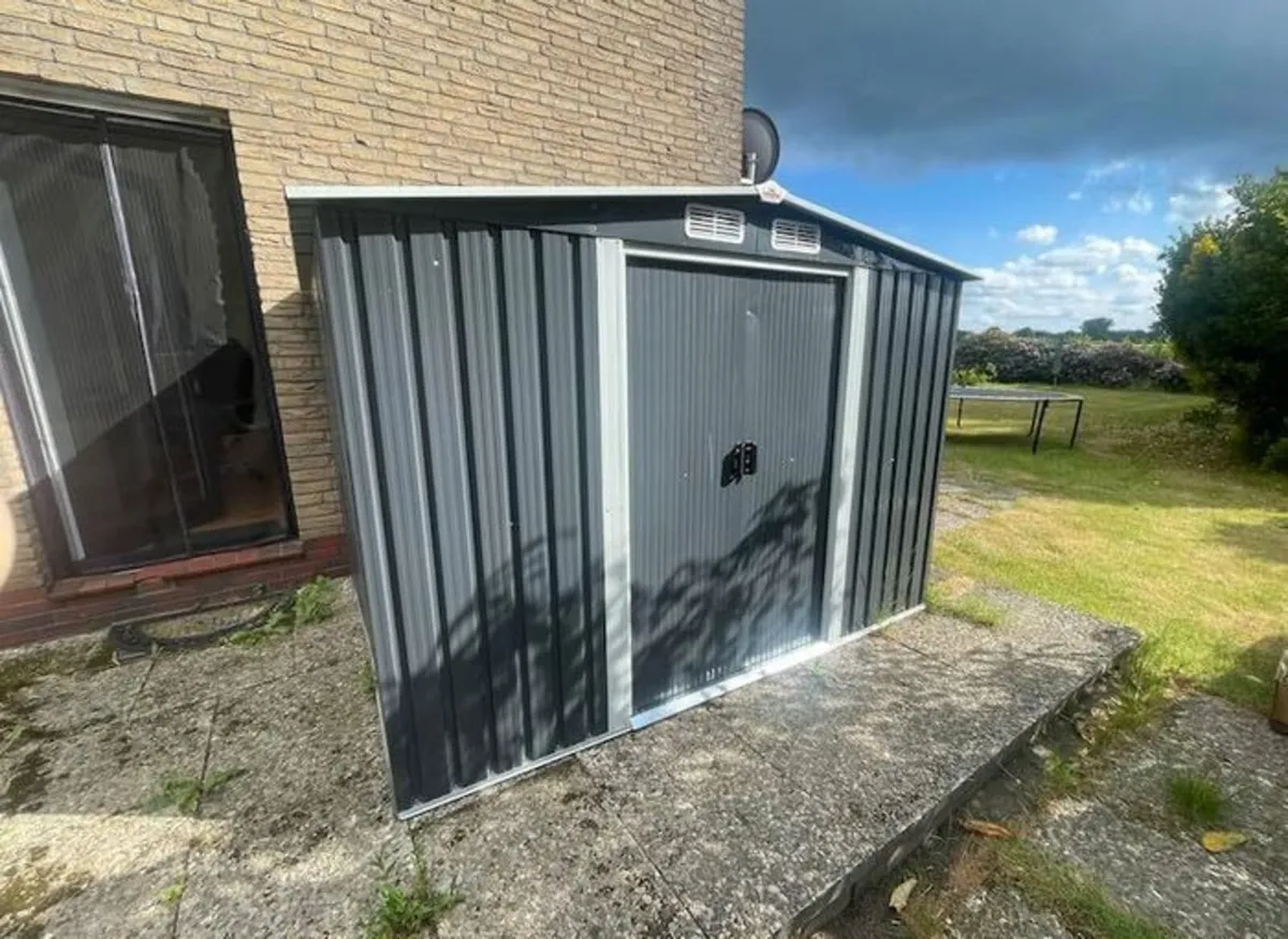 Metal Garden Shed with metal Foundation 8.5 x 6.7 - Image 4